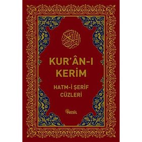 KUR'AN-I KERIM HATM-I ŞERIF CÜZLERI (ORTA BOY, KUTULU) - GENEL