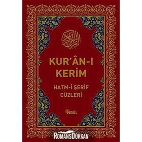 KUR'AN-I KERIM HATM-I ŞERIF CÜZLERI (ORTA BOY, KUTULU) - GENEL