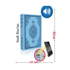 KUR'AN-I KERIM PEMBE VE MAVI RENKLI RAHLE BOY - KOLEKTIF