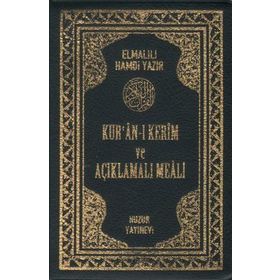 KURAN-I KERIM VE AÇIKLAMALI MEALI - CEP BOY KILIFLI BILGISAYAR HATLI - ELMALILI MUHAMMED HAMDI YAZIR