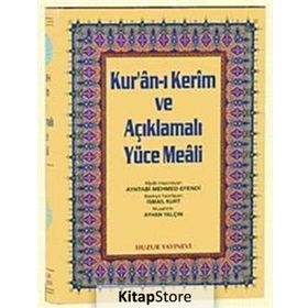 KURAN-I KERIM VE AÇIKLMALI YÜCE MEALI RAHLE BOY 3'LÜ - AYNTABI MEHMED EFENDI