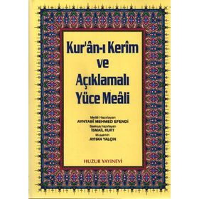 KURAN-I KERIM VE AÇIKLMALI YÜCE MEALI RAHLE BOY 3'LÜ - AYNTABI MEHMED EFENDI