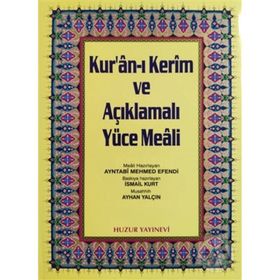 KURAN-I KERIM VE AÇIKLMALI YÜCE MEALI RAHLE BOY 3'LÜ - AYNTABI MEHMED EFENDI