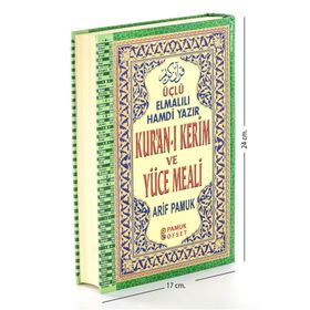 Kur’an-ı Kerim ve Yüce Meali Üçlü-003, Renkli, Orta Boy - H. Arif Pamuk