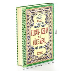 Kur’an-ı Kerim ve Yüce Meali Üçlü-003, Renkli, Orta Boy - H. Arif Pamuk