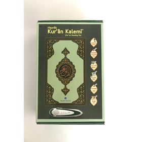 Kuran Okuyan Kalem Seti Yeşil, Orta Boy, Karton Kutulu Hayrat Neşriyat