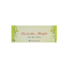 Kur’an’dan Mesajlar Kartela - kollektif