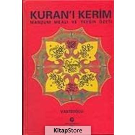 KURAN´I KERIM MANZUM MEALI VE TEFSIR ÖZETİ - ADIL ALI ATALAY VAKTIDOLU