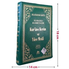 Kuranı Kerim Meali-Bilgisayar Hatlı-Çanta Boy-Fermuarlı - Elmalılı Muhammed Hamdi Yazır