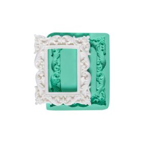 Kurdelya İşlemeli Küçük Çerçeve Silikon Kalıbı