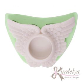 Kurdelya Melek Kanadı Tealight Mumluk Silikon Kalıbı