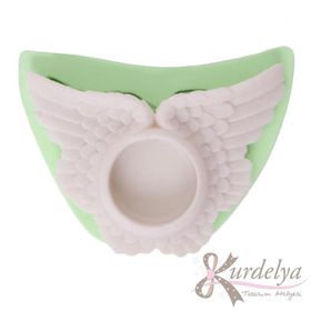 Kurdelya Melek Kanadı Tealight Mumluk Silikon Kalıbı