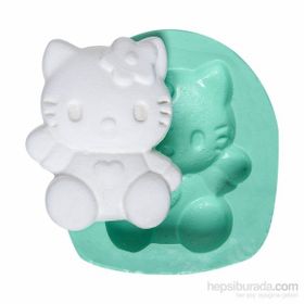 Kurdelya Oturan Hello Kitty Silikon Kalıbı