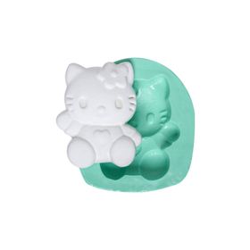 Kurdelya Oturan Hello Kitty Silikon Kalıbı