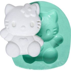 Kurdelya Oturan Hello Kitty Silikon Kalıbı