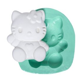 Kurdelya Oturan Hello Kitty Silikon Kalıbı