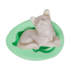 Kurdelya Sevimli Kedi Silikon Kalıbı