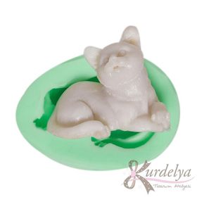 Kurdelya Sevimli Kedi Silikon Kalıbı