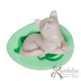 Kurdelya Sevimli Kedi Silikon Kalıbı