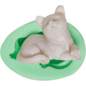 Kurdelya Sevimli Kedi Silikon Kalıbı