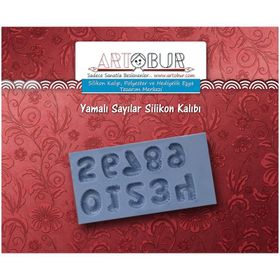 Kurdelya Yamalı Sayılar Silikon Kalıbı