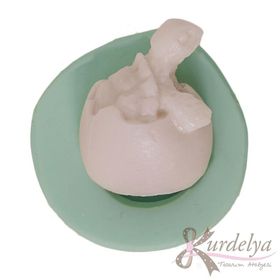 Kurdelya Yumurtadan Çıkan Kaplumbağa Silikon Kalıbı