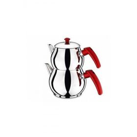 Küre Paslanmaz Çelik Aile Boy Çaydanlık