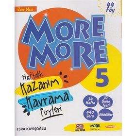 Kurmay ELT 2022 5. Sınıf More ve More Haftalık Kazanım Kavrama Föyleri