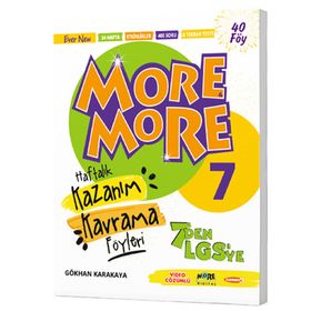 Kurmay ELT 7. Sınıf More & More Haftalık Kazanım Kavrama Föyleri