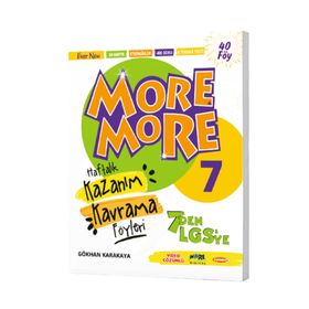 Kurmay ELT 7. Sınıf More & More Haftalık Kazanım Kavrama Föyleri