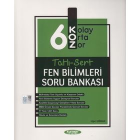 Kurmay Okul Yayınları 6. Sınıf Fen Bilimleri Koz Tatlı Sert Soru Bankası
