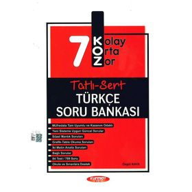 Kurmay Okul Yayınları 7. Sınıf Türkçe Koz Tatlı Sert Soru Bankası