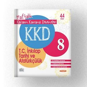 Kurmay Yayınları - 2022 Kazanım Kavrama Denemeleri 8 TC İnkılap Tarihi ve Atatürkçülük 44 Fasikül