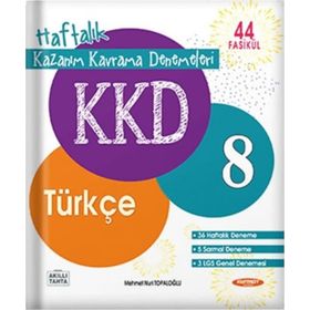 Kurmay Yayınları 8. Sınıf Haftalık Kazanım Kavrama Denemeleri Türkçe