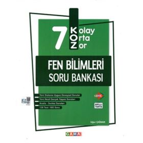 Kurmay Yayınları Koz 7. Sınıf Fen Bilimleri Soru Bankası