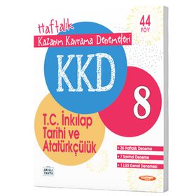 Kurmay Yayınları LGS 8. Sınıf T.C. İnkılap Tarihi ve Atatürkçülük Haftalık Kazanım Kavrama Denemeleri