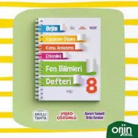 Kurmay Yayınları Orjin 8. Sınıf Fen Bilimleri Defteri