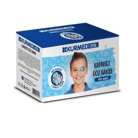 Kurmed Optik 100 Adet Erkek Desenli Kapatıcı Göz Bandı