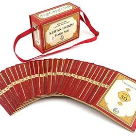 Kur’ân-ı Kerîm Hatim Seti Çanta Boy-Bilgisayar Hatlı-2 Renk-Karton Kapak Kod 1583