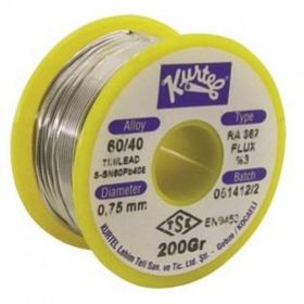 Kurtel 200 gr 0.75 mm Kendinden Pastalı Lehim Teli