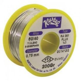 Kurtel 200 gr 0.75 mm Kendinden Pastalı Lehim Teli