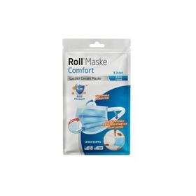 Kurtsan Roll Comfort 3 Katlı Meltblown Telli 5'li Paket Cerrahi Maske