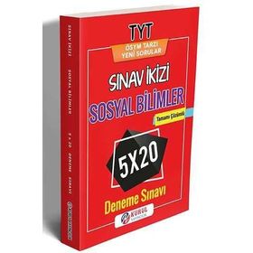 Kurul Yayıncılık TYT Sosyal Bilimler Sınav İkizi Tamamı Çözümlü 5x20 Deneme Sınavı