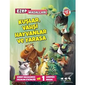 Kuşlar, Vahşi Hayvanlar Ve Yarasa - Ezop Masalları - E. Murat Yığcı
