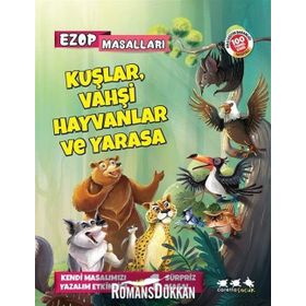 Kuşlar, Vahşi Hayvanlar Ve Yarasa - Ezop Masalları - E. Murat Yığcı