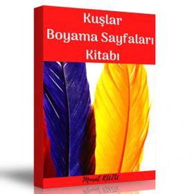 Kuşlarla İlgili Boyama Sayfaları Kitabı Enine Boyuna Eğitim