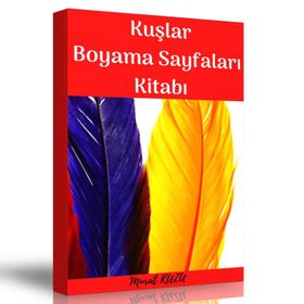 Kuşlarla İlgili Boyama Sayfaları Kitabı Enine Boyuna Eğitim