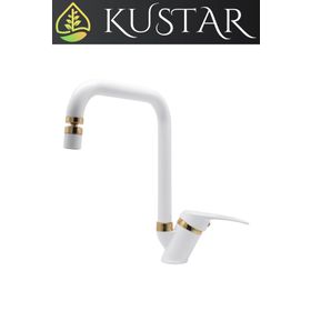 Kustar Lexus Gold Beyaz Mutfak Evye Bataryası