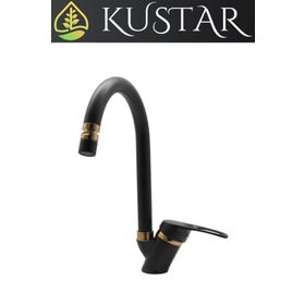 Kustar Olinda Gold Siyah Mutfak Evye Bataryası