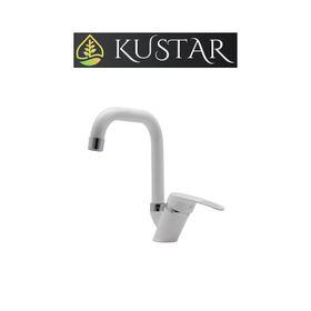 Kustar Oviedo Beyaz Mix Aç Kapa Kısa Banyo Lavabo Bataryası